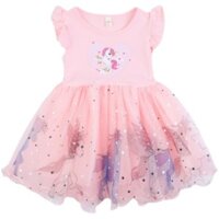 Pinxin [4796 Người Đã Thu Thập] Váy Mới Mùa Hè 2023 Cho Bé Gái My Little Pony Váy Kỳ Lân Trẻ Em Váy Lưới Phồng Công Chúa