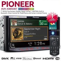"Pioneer AVH-X8850BT Bộ thu AV đa phương tiện DVD 2-DIN Flagship với màn hình cảm ứng 7 ""WVGA MIXTRAX Bluetooth USB/SD và Điều khiển trực tiếp cho một số điện thoại iPod / iPhone và Android"