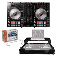 Pioneer DDJ-SR2 2-Channel Serato DJ Controller + Black ATA Flight Case & LED Kit