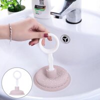 Pipeline Dredge Plunger Suction Pipe Cleaner Drain Bath Sink Cleaning Pink - Pink