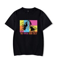 Piper rockelle singer the piper tour 2023 print t-shirt unisex thời trang vui nhộn phong cách giản dị áo thun tay ngắn