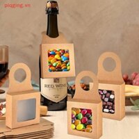 Piqging 30 Hộp Chai Rượu Kraft, Hộp Quà Tặng Giấy Kraft Bền Đẹp, Đồ Dùng Tiệc Cưới VN