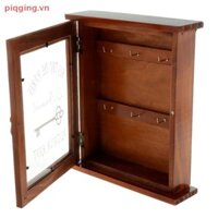 Piqging Hộp Chìa Khóa Gỗ Tủ Treo Tường Chìa Khóa Móc Bảo Quản Có 6 Móc VN
