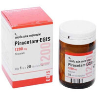 Piracetam-EGIS 1200mg điều trị hội chứng tâm thần thực thể, chứng giật  – CÔNG TY CỔ PHẦN NHÀ THUỐC NHÂN DÂN – PHƯỢNG HOÀNG
