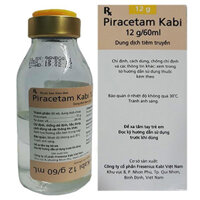 Piracetam Kabi 12g/60ml điều trị các bệnh do thiếu máu như triệu chứng chóng mặt, đột quỵ