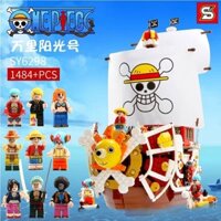 Pirate King Ship Blocks Large Pirate Ship Series Assembly Model for Children's Puzzle&-*-