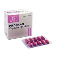 Piroxicam 20mg Brawn 10 vỉ x 10 viên – Kháng viêm giúp giảm đau