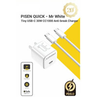 PISEN QUICK - Mr White Tiny USB-C 30W CC1000 Anti-break