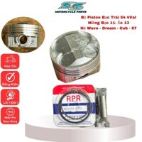 Piston bạc trái 54 4val và 2val ippon xe Wave-dream Cub Phụ tùng