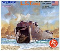 Pit Road 1/700 Sky Wave series United States Armed Forces Tank For vehicle Large landing ship L S T Plastic model SW04