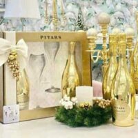 Pitars Prosecco Millesimato Gold Gift Box 2 chai 750 ml và 2 ly