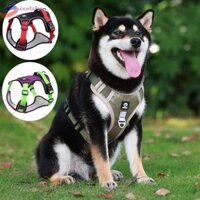 Pixelsky Big Dog Harness Phản Quang Mềm Không Kéo Đi Bộ Ngoài Trời Dễ Dàng Điều Khiển Phụ Kiện Chó