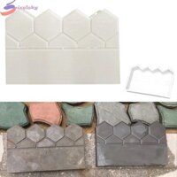 Pixelsky Hàng rào sân vườn Khuôn gạch xi măng, Khuôn trang trí gạch cổ bằng nhựa, Trang trí sân vườn DIY Có thể tái sử dụng Tấm chắn sóng Giường bên mô hình đường bê tông