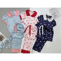 Pizam cổ sen lụa satin dễ thương