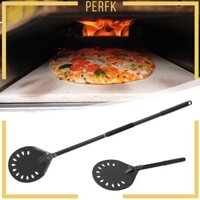 Pizza Peel Lỗ Chân Lông Lớn Lọc Nhôm Pizza Spade Cho Phô Mai Bánh Mì Đen