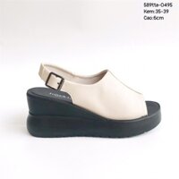 PJ - (589tta) - Giày sandal đế xuồng 6cm quai trùm - hàng chính hãng Jolie