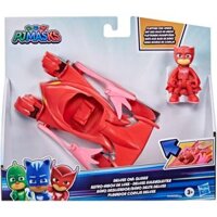 Pj Mặt nạ Đồ chơi Owlette Xe cao cấp có cánh vỗ và Owlette Nhân vật hành động F2133