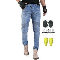 Pk718 Quần Đi Xe Máy Pantalon Moto Jeans Dành Cho Nam Nữ Motocross Racing Quần Với 4 Miếng Lót Bảo Vệ Hông Đầu Gối