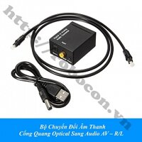 PKAT115 Bộ Chuyển Đổi Âm Thanh Cổng Quang Optical Sang Audio AV – R/L