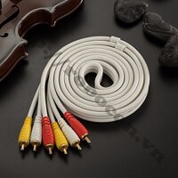 PKAT58 DÂY CÁP AV Choseal 3 ĐẦU HOA SEN ĐỰC RA 3 ĐẦU HOA SEN ĐỰC 1.8M