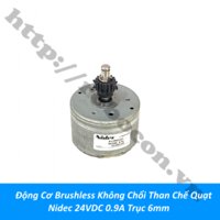PKK1110 Động Cơ Brushless Không Chổi Than Chế Quạt Nidec 24VDC 0.9A Trục 6mm