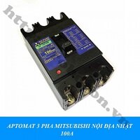 PKK1144 Aptomat 3 Pha Mit Nội Địa Nhật 100A