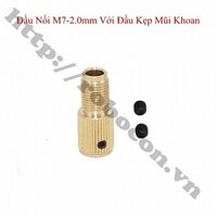 PKK1168 Đầu Nối M7 Trục 2.0mm Với Đầu Kẹp Mũi Khoan Có Ren