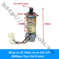 PKK1391 Động Cơ DC Nidec Servo 24V-27V 3800rpm Trục Chữ D 6mm