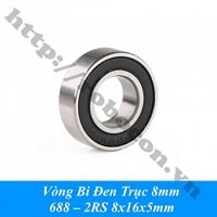 PKK1431 Vòng Bi Đen Trục 8mm 688 – 2RS 8x16x5mm