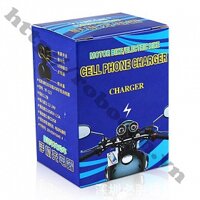 PKK468 Bộ Sạc Điện Thoại Trên Xe Máy Kèm Tẩu Sạc 12V