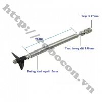 PKK729 Trục Chân Vịt 150mm Kèm Khớp Chuyển Động Trục 3.17mm Cánh Âm