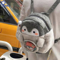 Planet Hành tinh Ba lô trẻ em hoạt hình chim cánh cụt dễ thương JK đồ chơi sang trọng ba lô học sinh