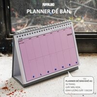 PLANNER ĐỂ BÀN 2025 | 56 trang ghi chú và kế hoạch theo tuần | giấy dày 130gsm | Paperland