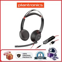 Plantronics Blackwire C5220 Wired Noise Cancelling Headset 3.5MM/USB Wire Control Headphone Noise Cancelling Microphone Call Earphone