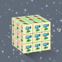 Plants Vs Zombies Creative Fun Third-Order Cartoon Puzzle Cube Children's Educational Toys Creative Decompression Gift iPXz