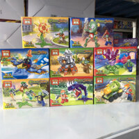 plants vs zombies lego plants vs zombies gấu bông plants vs zombies bộ đồ chơi zombies vs plants Black Horse 5093 Chiến đấu thực vật lắp ráp giáo dục Mecha Zombie Battle Dragon 8 trong 1 khối xây dựng quà tặng đồ chơi cho bé trai
