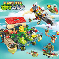plants vs zombies lego plants vs zombies gấu bông plants vs zombies bộ đồ chơi zombies vs plants Tương thích với Lego Plants vs. Zombies, khối xây dựng, đồ chơi giáo dục, lắp ráp Sky City, bộ mô hình đầy đủ, quà tặng cho bé trai