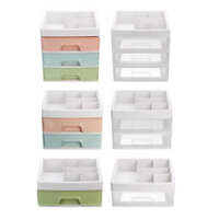 Plastic Makeup Holder Box Storage Desktop Container CosmeticJewelry Container Table Organizer