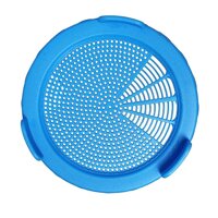 Plastic Sprouting Lids Sprouting Jar Strainer Lid plant vegetable silicone sealing ring For 86mm Wide Mouth Mason Jars - Blue
