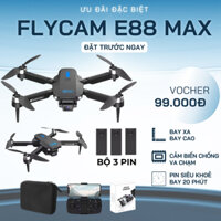 Play cam GPS tự động bay về E88 Max, Flycam cảm biến chống va chạm, đông cơ không chổi than