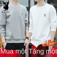 Playboy Áo Thun Tay Dài Dáng Rộng Thời Trang Xuân Thu Cao Cấp Cho Nam