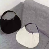 Pleated shoulder hobo nylon cross-body bag 10 L