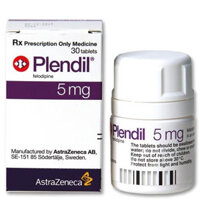 Plendil 5mg điều trị tăng huyết áp, đau thắt ngực ổn định