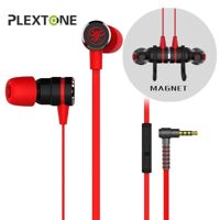 PLEXTONE G20 Gaming Magnetic Stereo In-Ear Earphone Hammerhead Bass Headphones with Mic Computer Earbuds Noise Canceling Headset for Phone PC cao cấp