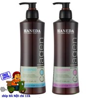Cặp Dầu Gội Xả Collagen Haneda siêu hot - hongkong