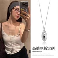 Plow Hoa Hướng Dương Ouni Cùng Phong Cách Vòng Cổ Bạc Dài Giọt Nước Mặt Dây Chuyền Vòng Cổ Áo Len Dây Chuyền Mùa Xuân Mùa Hè Mới