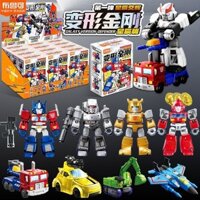 Pluco Chính Hãng Transformers Khối Xây Dựng Người Ngôi Sao Phiên Bản Một Viên Đạn Mini Q Phiên Bản Optimus Prime Đồ Chơi Hộp Bí Ẩn Quà Tặng