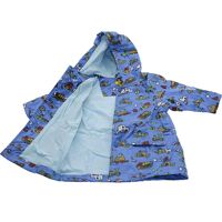 Pluie Pluie Boys Outerwear Blue Truck Lined Raincoat 12M-8