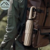 Plumhome Ô Gấp Ngược Hoàn Toàn Tự Động Với Chống Gió Sọc Phản Quang UV Ô Dành Cho Nam Nữ Carabiner Tay Cầm Du Lịch VN