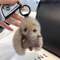 Plus Sang Trọng Túi Thỏ Mặt Dây Chuyền Giả Lông chồn Xe Móc Khóa Phụ Kiện Mặt Dây Chuyền Búp Bê Dễ Thương Búp Bê Nữ Quà Tặng